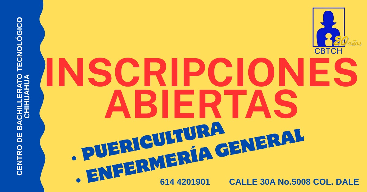 Inscripciones CBT Chihuahua